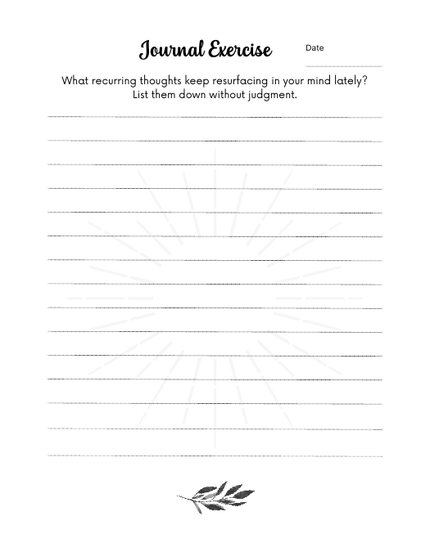 Lullaby Adult Coloring Book sample page: a journal exercise with writing lines